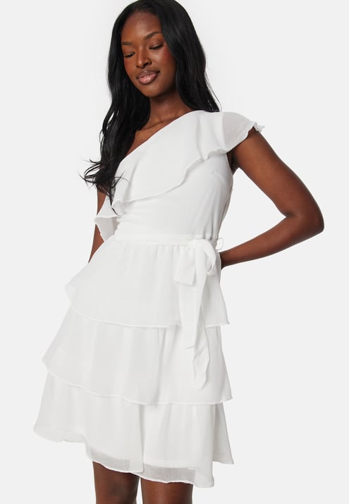 VILA Viabbelone flounce short dress