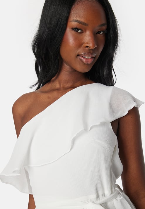 VILA Viabbelone flounce short dress