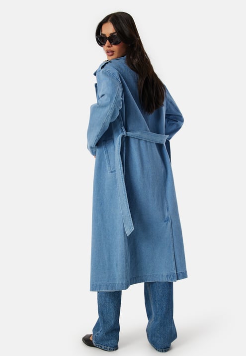 VILA Vici doublebreasted L/S denim trenchcoat