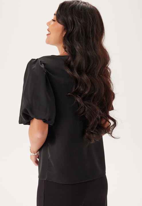 VILA Viellette 2/4 SATIN PUFF TOP S
