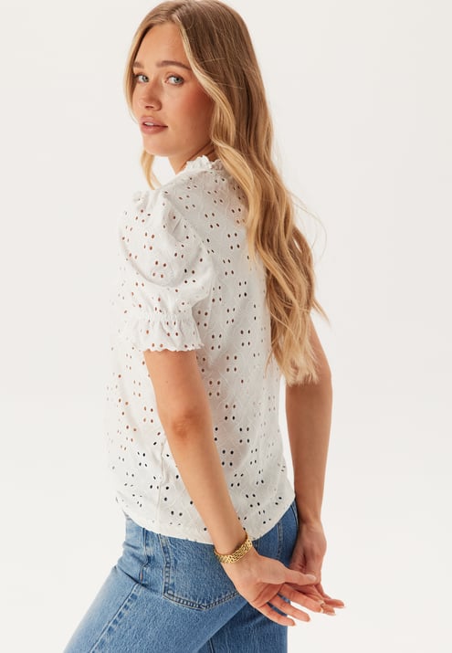 VILA Vikawa S/S Flounce Top