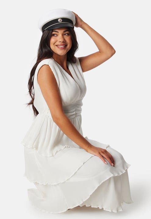 VILA Vilillian V-Neck plisse ankle dress