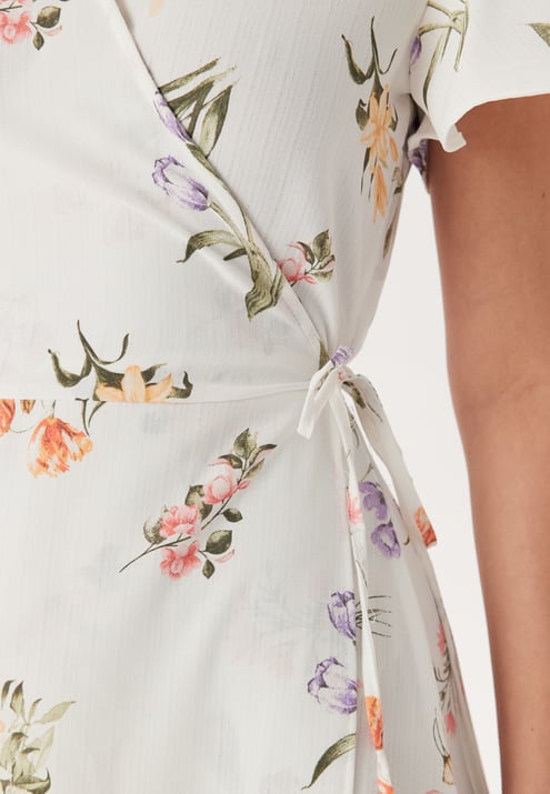 VILA Vilovie S/S Wrap Midi Dress