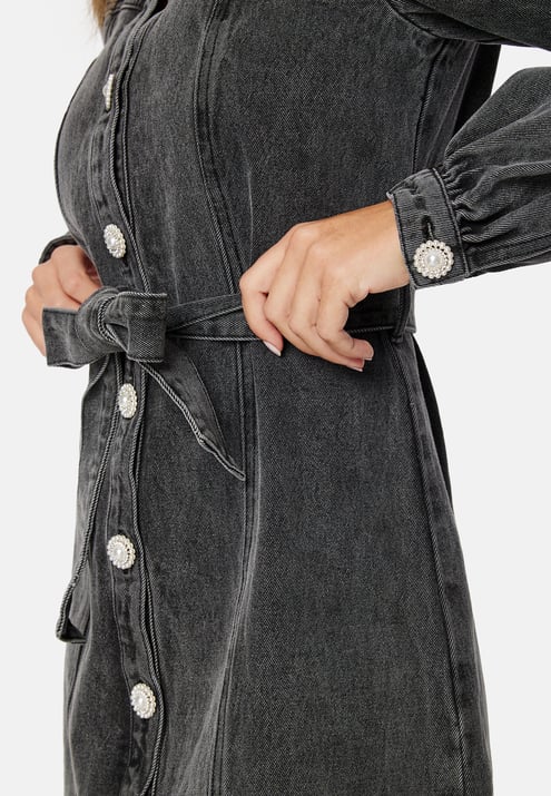 YAS Karina Midi Denim Dress