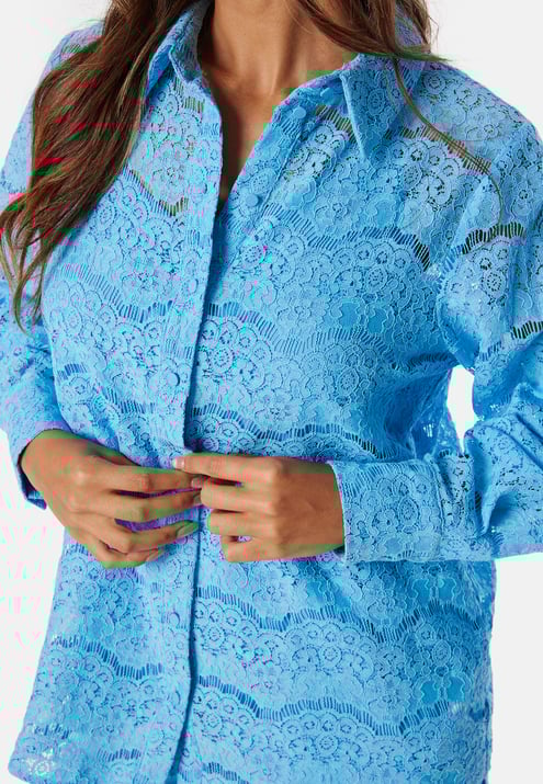 YAS Yaslarisso LS Lace Shirt