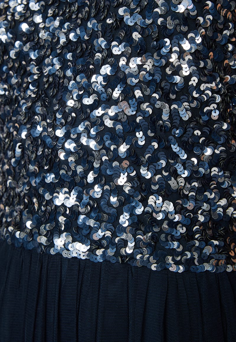 AngelEye High Neck Sequin Midi Dress