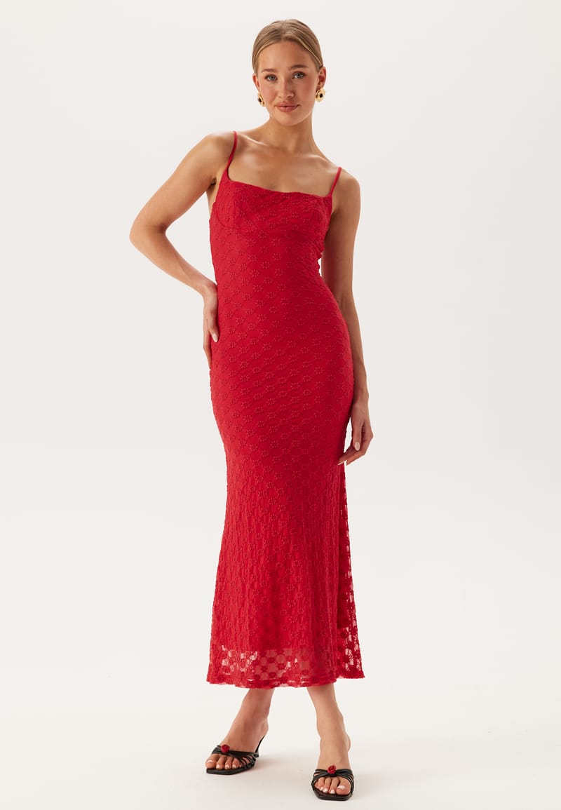 Bardot Adoni mesh midi dress