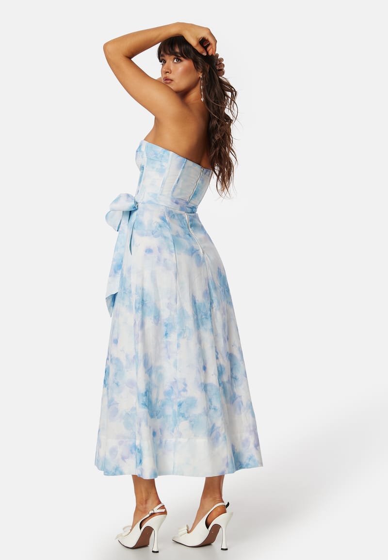 Bardot Vibrant tie dye midi dress