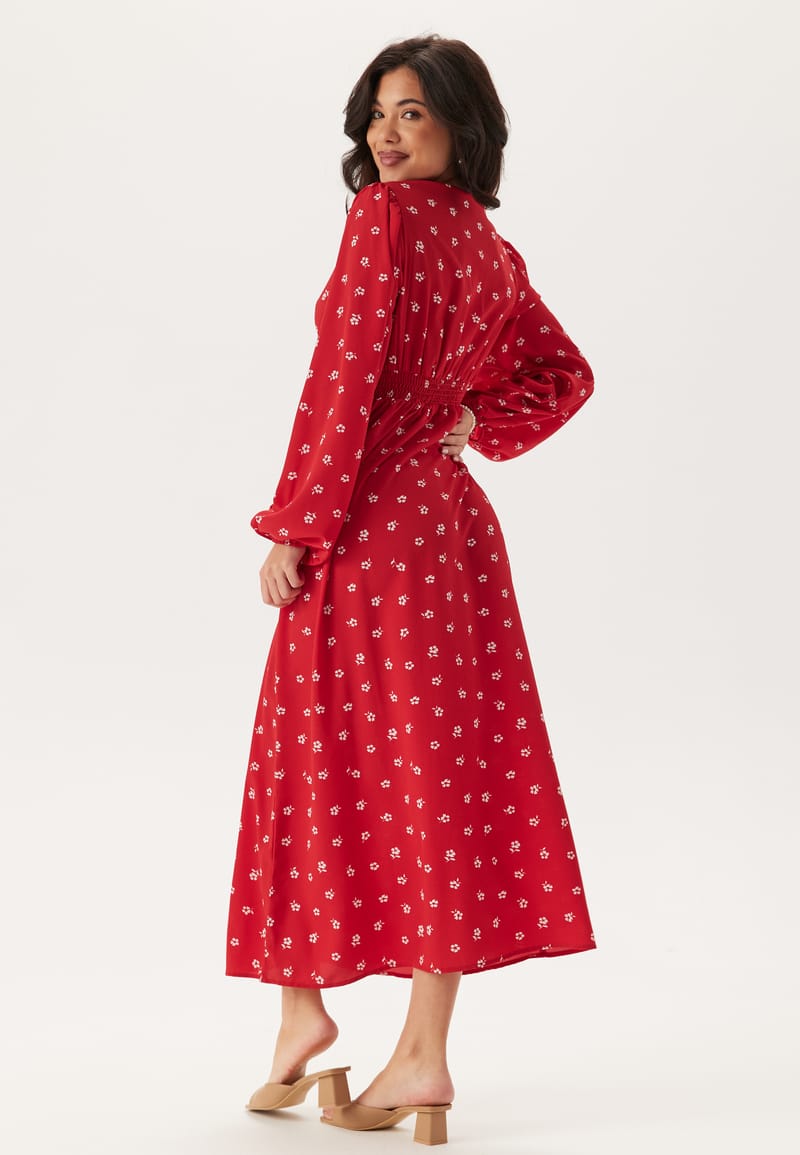 BUBBLEROOM Balloon Sleeve Maxi Dress 
