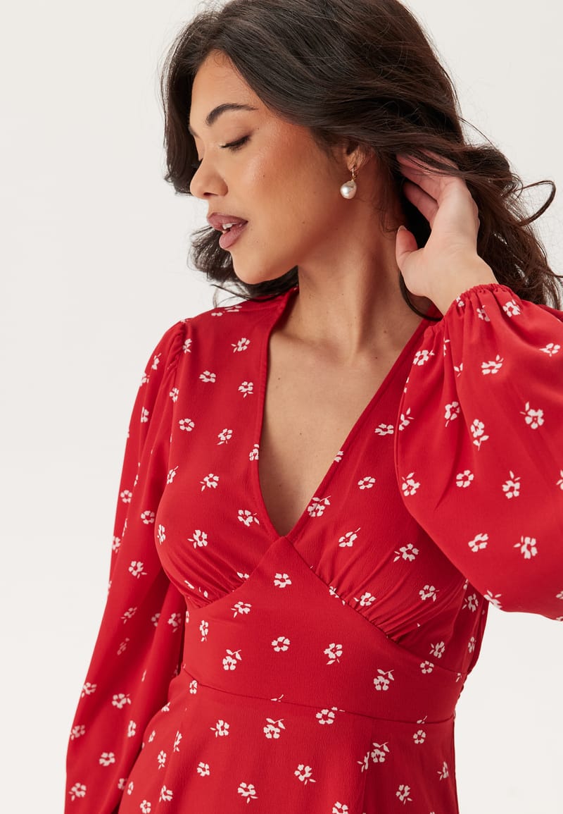BUBBLEROOM Balloon Sleeve Maxi Dress 