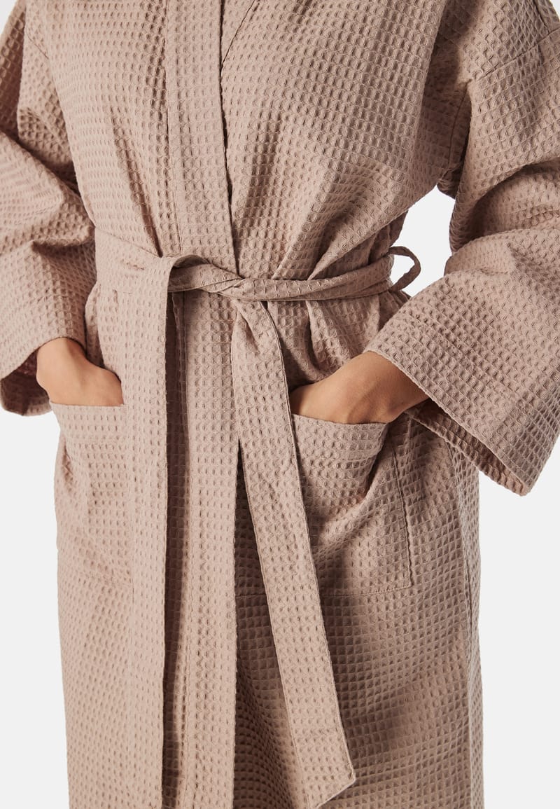 BUBBLEROOM Cotton Waffle Robe