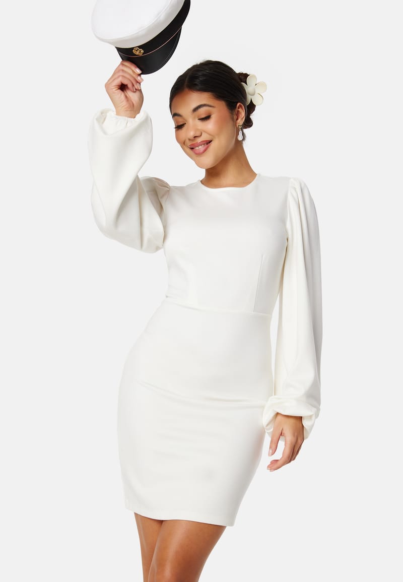BUBBLEROOM Balloon Sleeve Short Dress