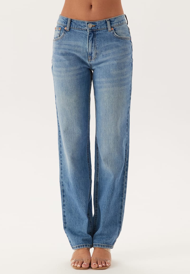 BUBBLEROOM Low Waist Straight Jeans
