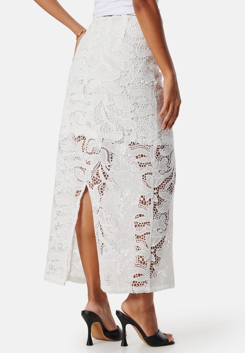 BUBBLEROOM Midi Lace Skirt