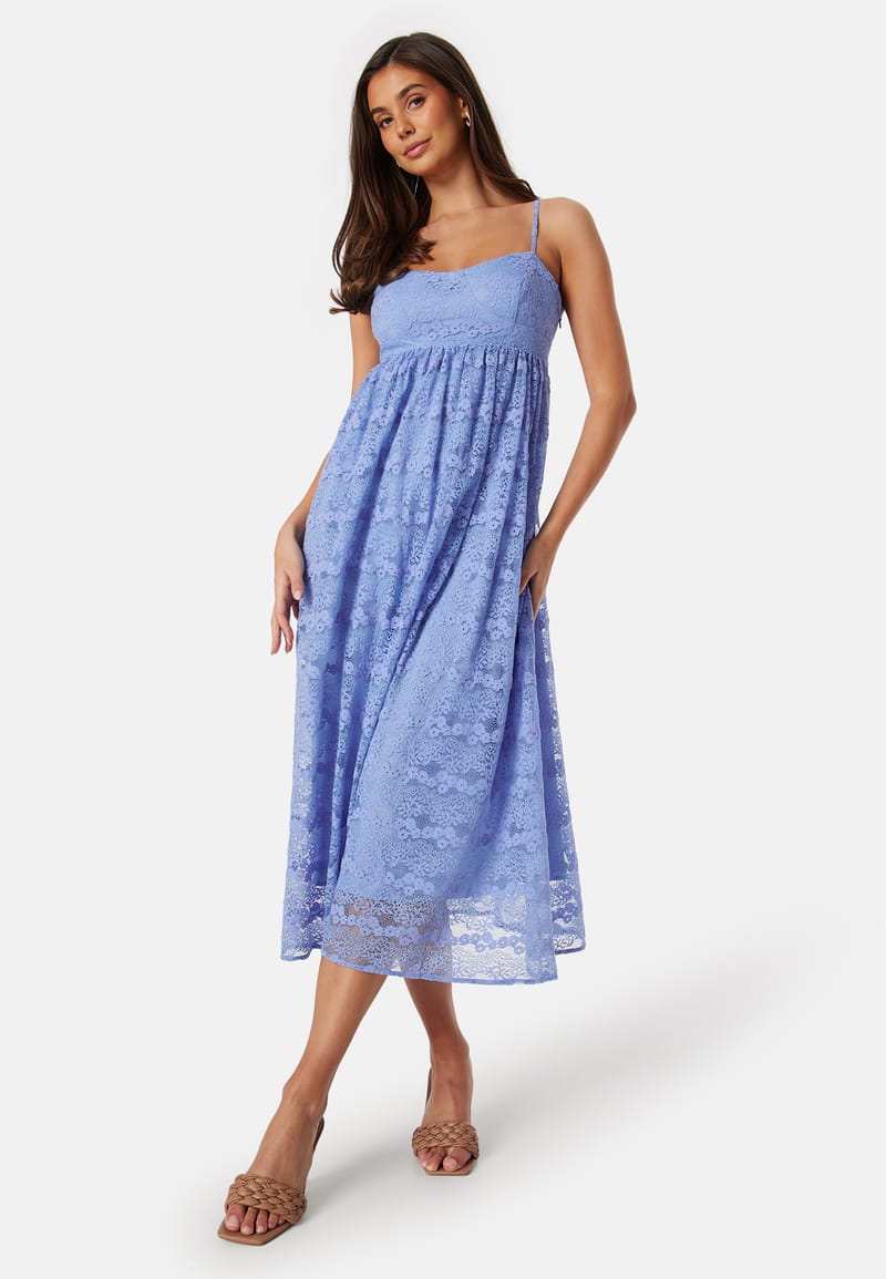 Bubbleroom Occasion Lace Strap Midi Dress
