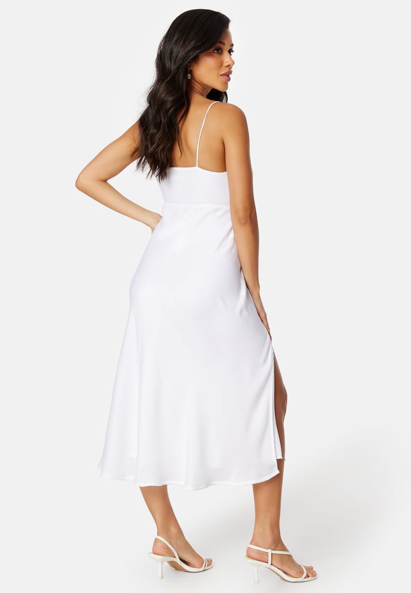 Bubbleroom Occasion Satin Midi Wedding Gown