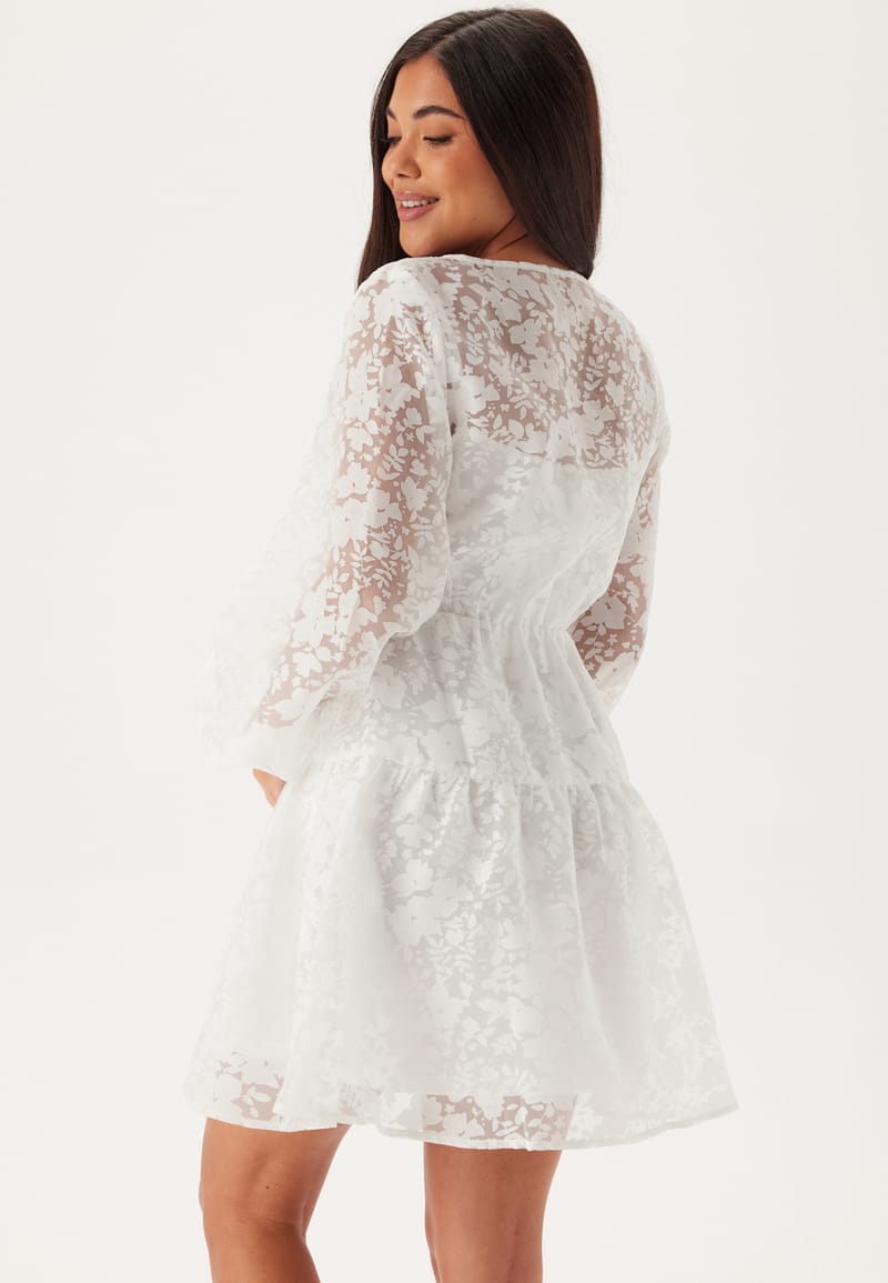 Bubbleroom Occasion Overlap Balloon Sleeve Dress