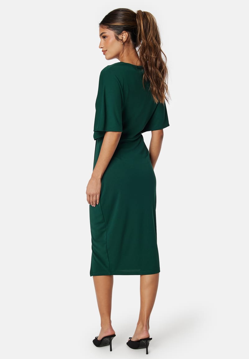 Bubbleroom Occasion Wrap Slit Midi Dress