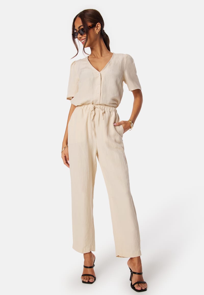 BUBBLEROOM Linen Blend Pants