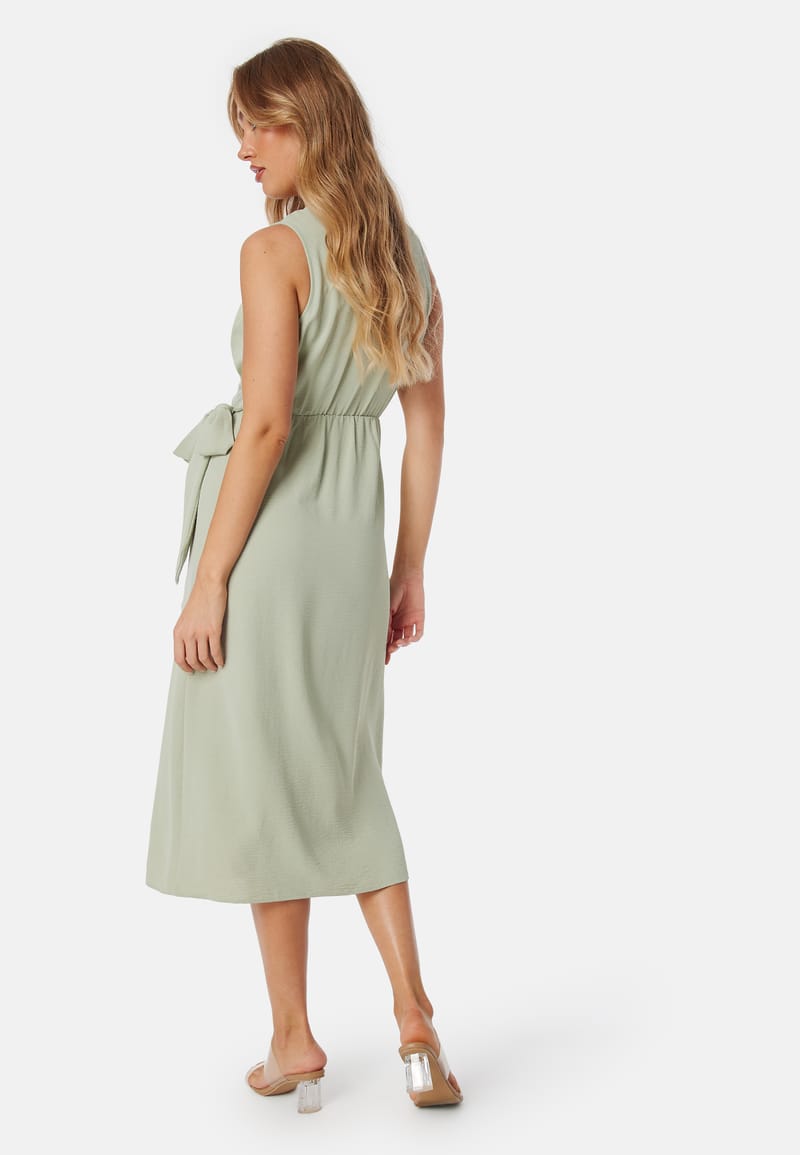 BUBBLEROOM Sleeveless Wrap Dress