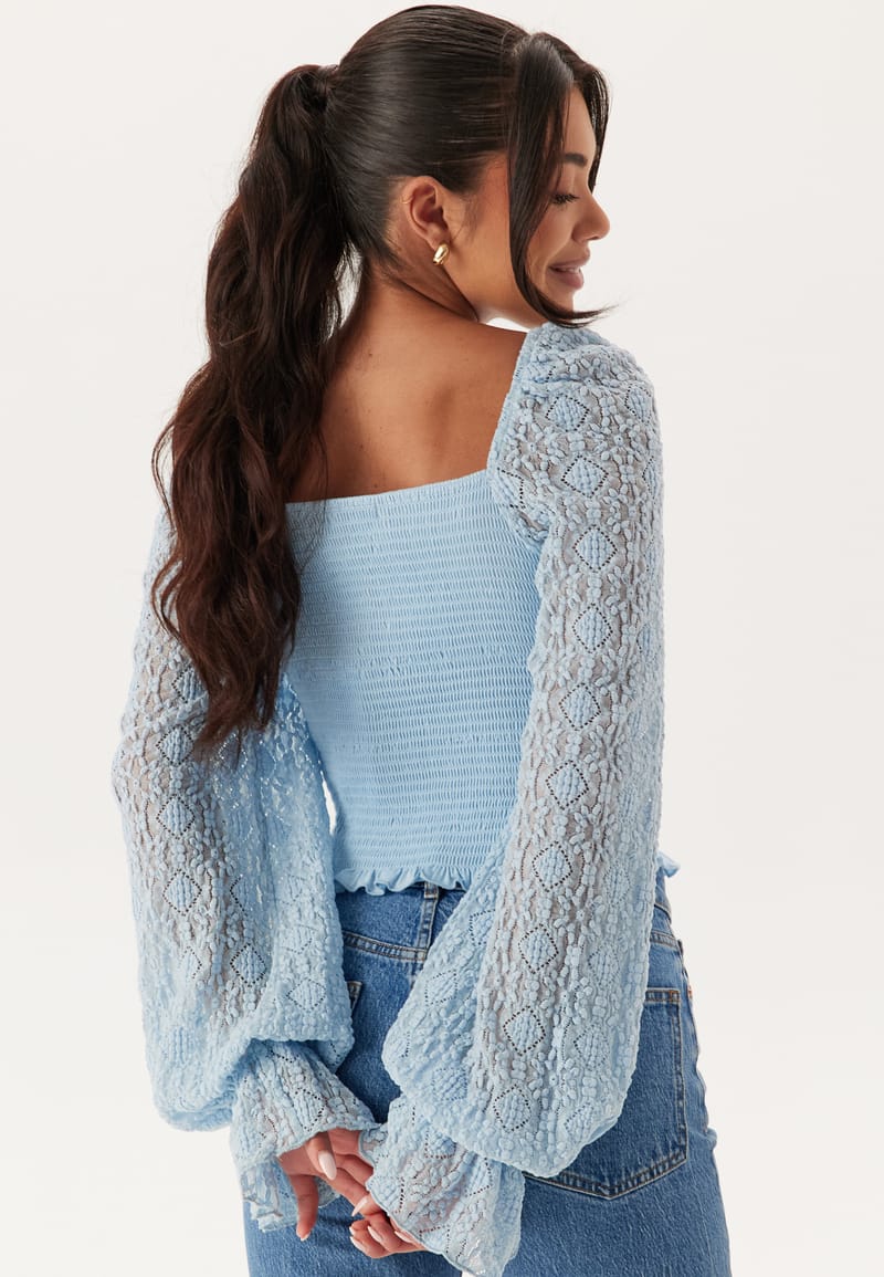 BUBBLEROOM Square Neck Smock Top