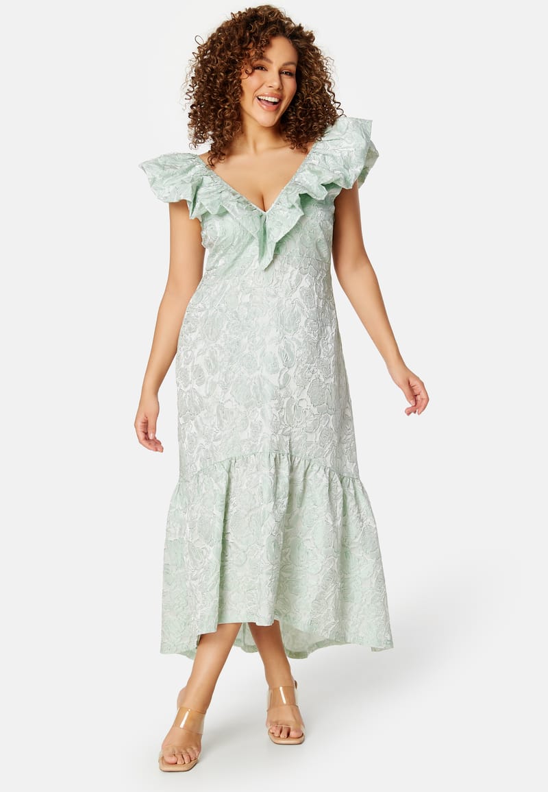 BUBBLEROOM Summer Luxe Flounce Midi Dress