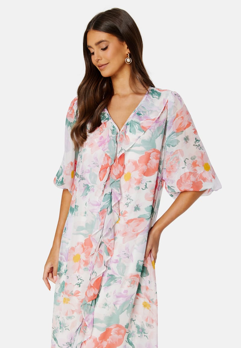 BUBBLEROOM Summer Luxe Frill Maxi Dress