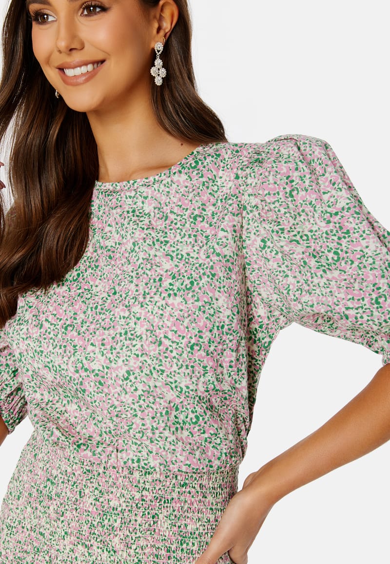 BUBBLEROOM Summer Luxe Patterned Smock Dress