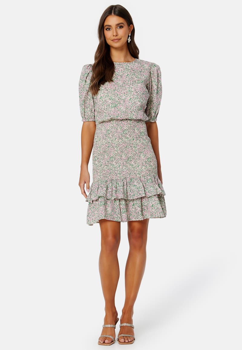 BUBBLEROOM Summer Luxe Patterned Smock Dress