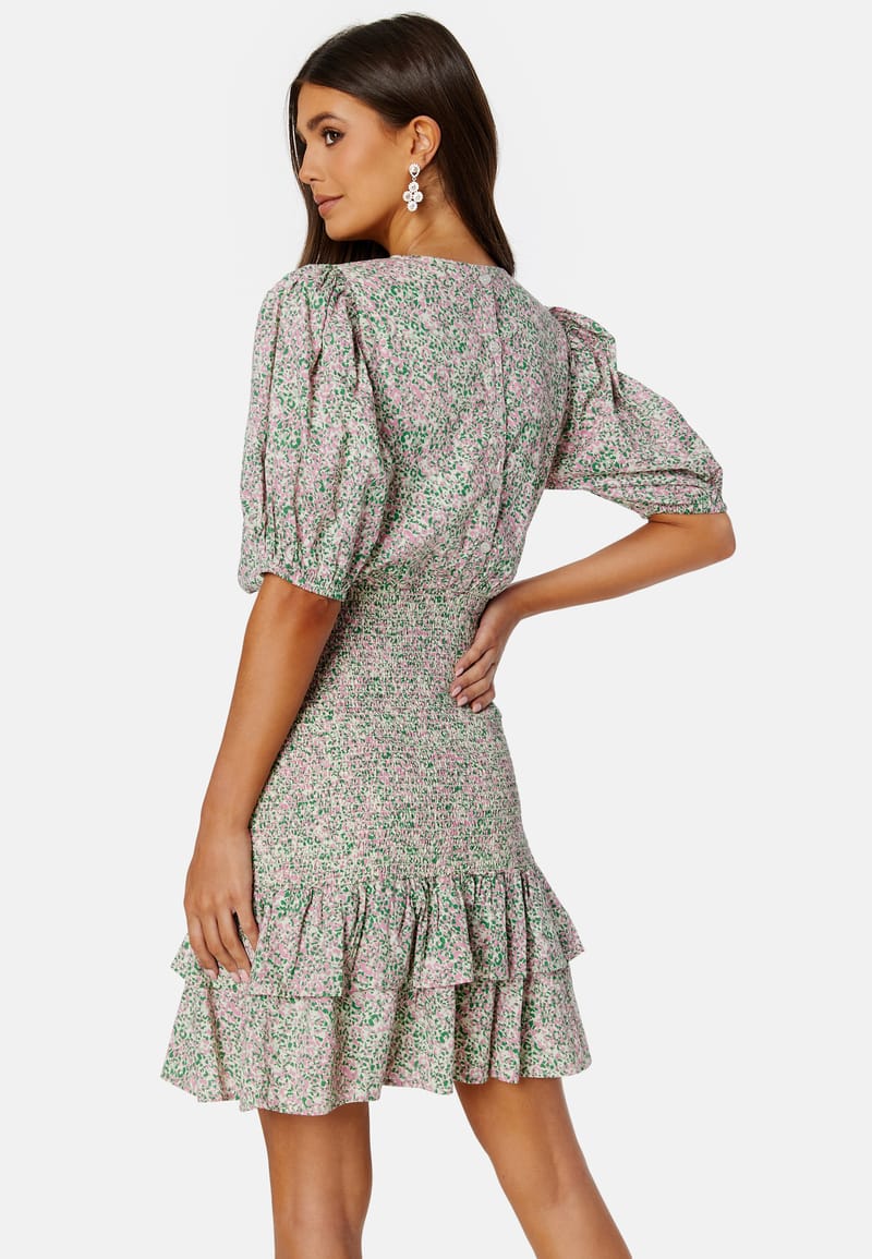 BUBBLEROOM Summer Luxe Patterned Smock Dress