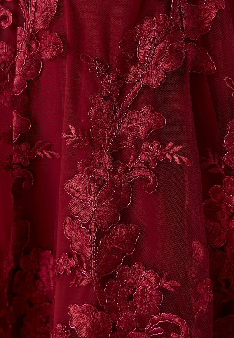 Goddiva Embroidered Lace Dress