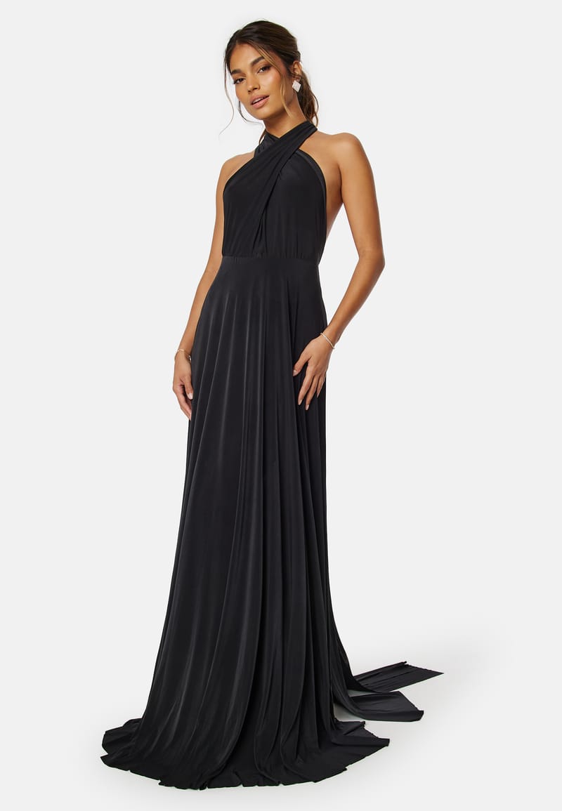 Goddiva Multi Tie Maxi Dress