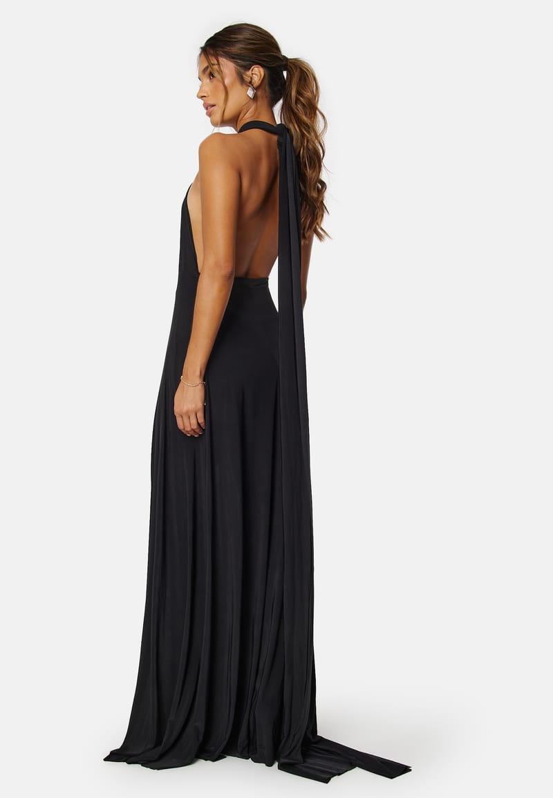 Goddiva Multi Tie Maxi Dress
