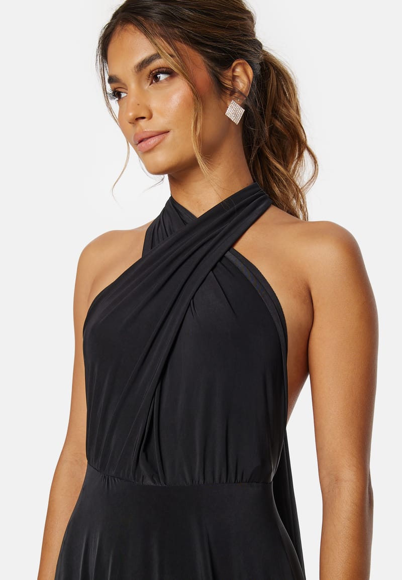 Goddiva Multi Tie Maxi Dress