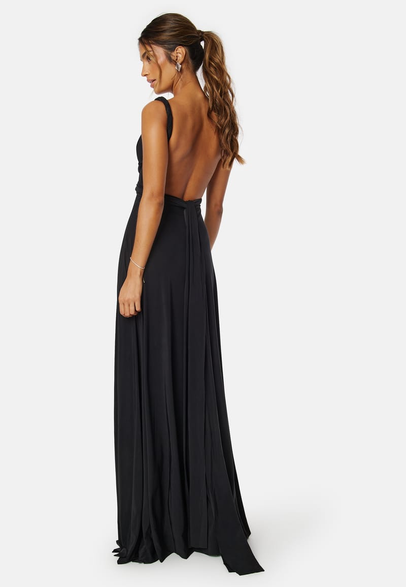 Goddiva Multi Tie Maxi Dress
