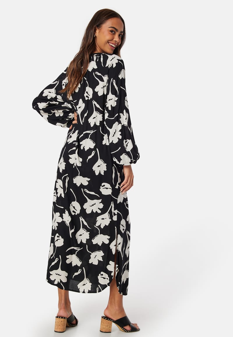 Happy Holly V-neck Raglan Viscose Dress
