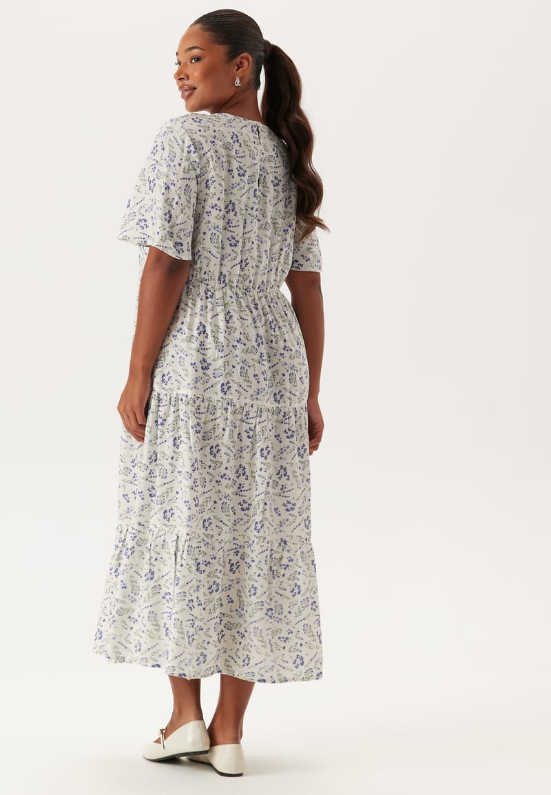 Happy Holly Butterfly Sleeve Viscose Midi Dress