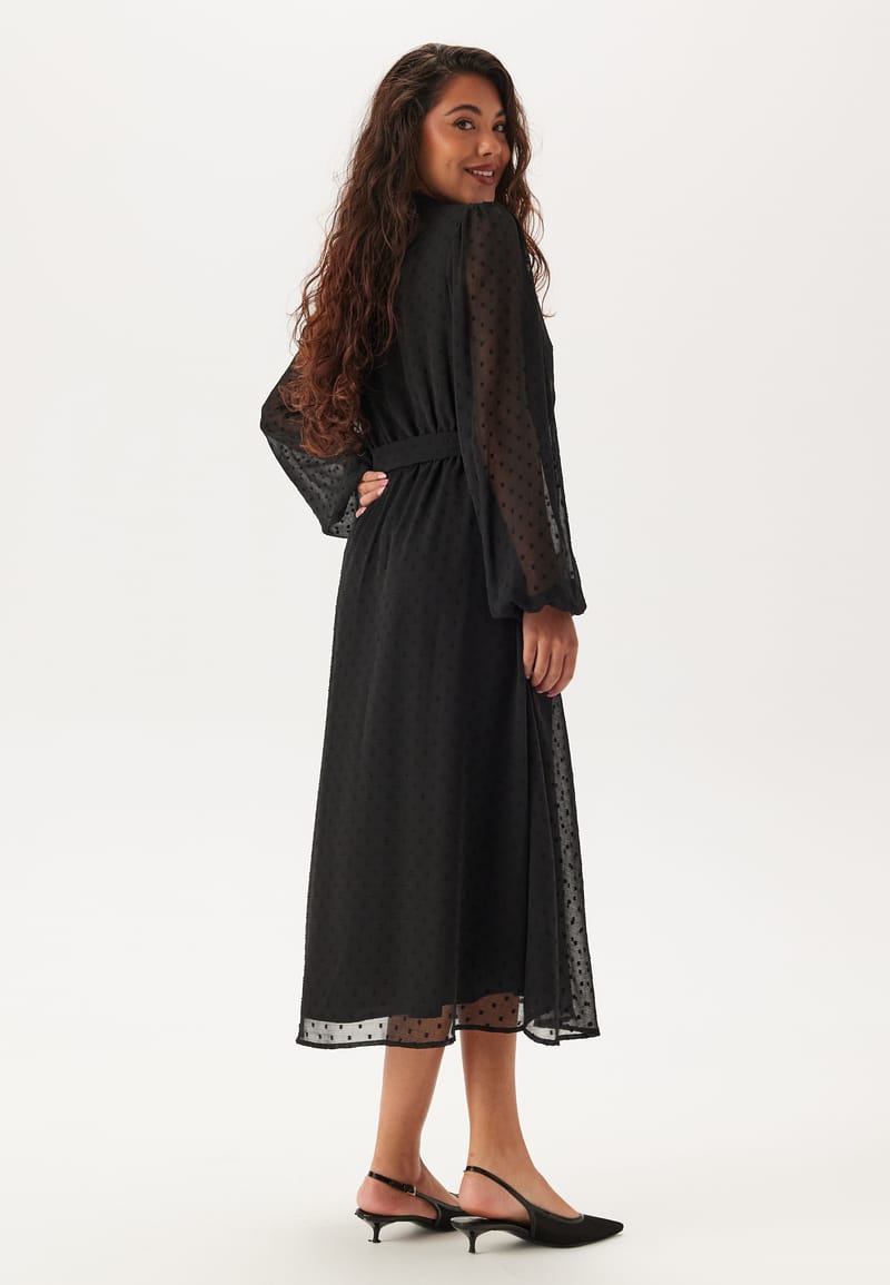 Happy Holly Dotted Button Dress