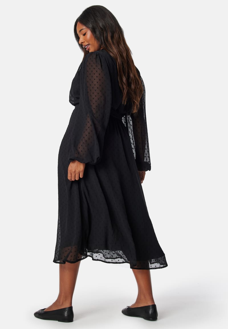 Happy Holly Dotted Button Dress