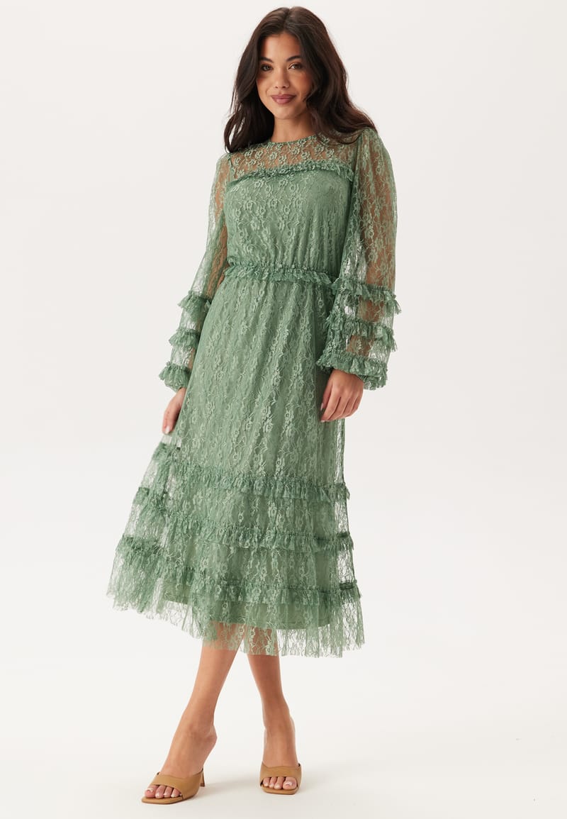 Happy Holly Midi Lace Dress