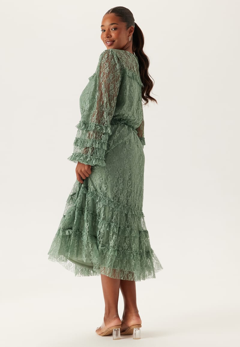 Happy Holly Midi Lace Dress