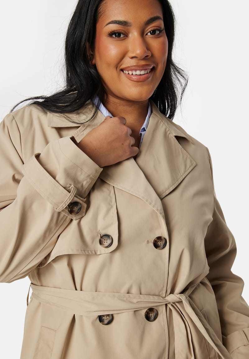 Happy Holly Double Breasted Trenchcoat
