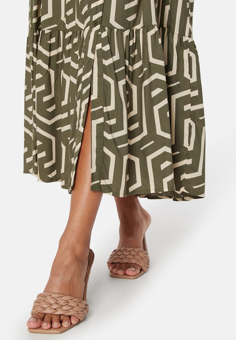 Happy Holly Viscose Shirt Dress