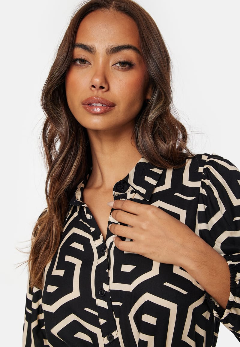Happy Holly Viscose Shirt Dress