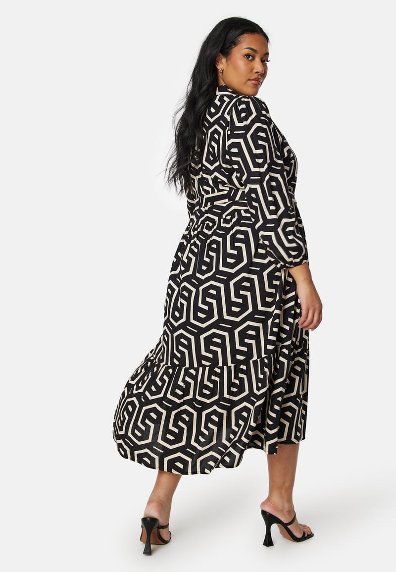 Happy Holly Viscose Shirt Dress