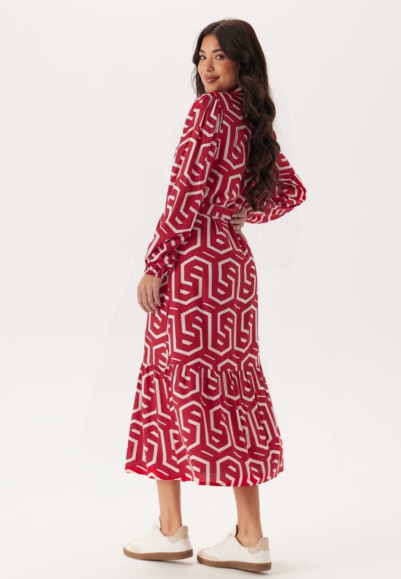 Happy Holly Viscose Long Sleeve Dress
