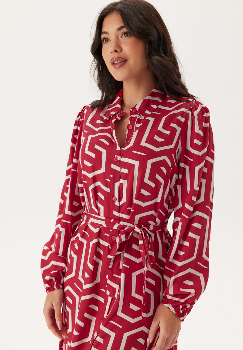 Happy Holly Viscose Long Sleeve Dress