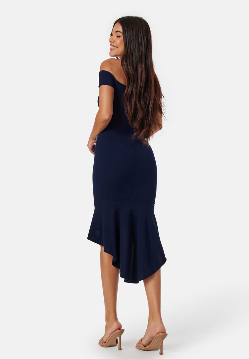 John Zack Off Shoulder High Dress