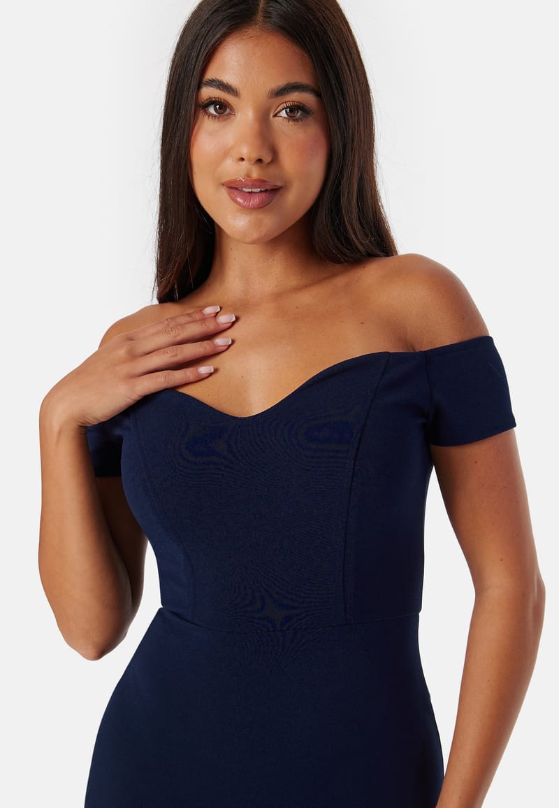 John Zack Off Shoulder High Dress