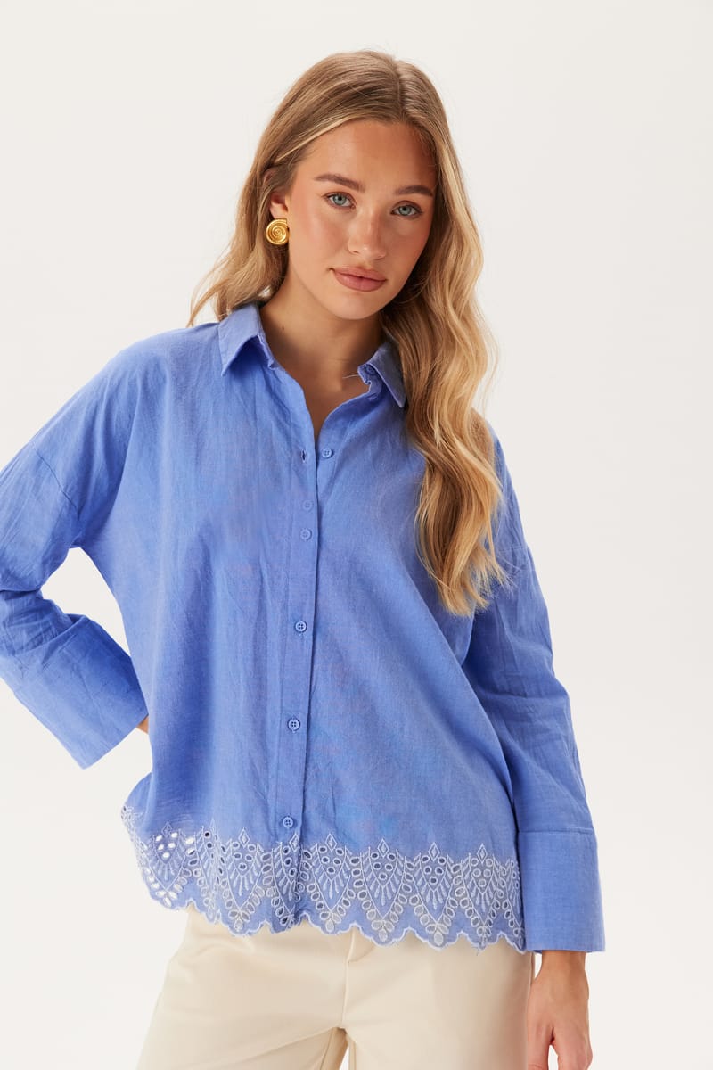 ONLY Onlgraces Tulum Ls Emb Shirt